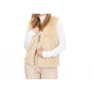 NEW YEST oda reversible vest in light sand